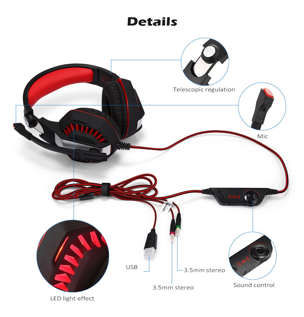 Computer Gaming Headset with Microphone