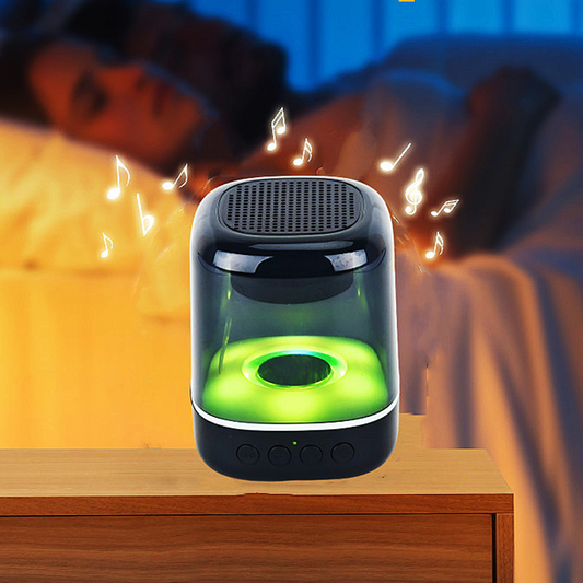 Bluetooth Wireless Portable Luminous Transparent Bedside Lamp Speaker