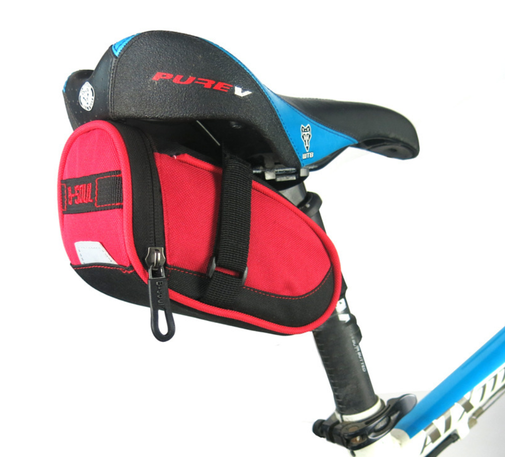 Mountain bike color rear seat bag