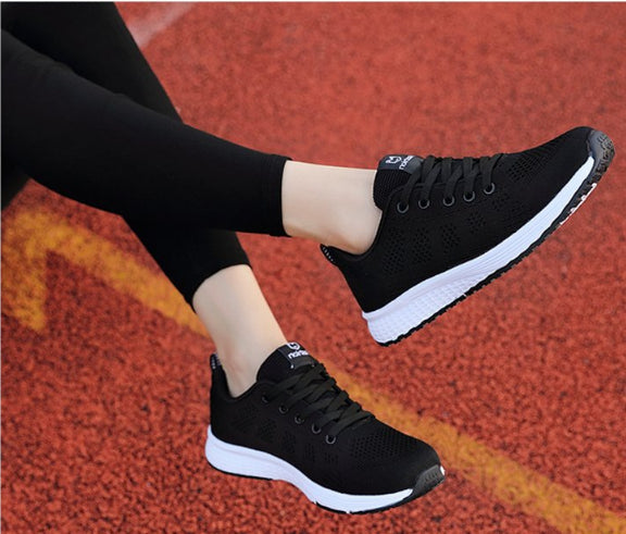 Breathable Mesh Female Running Shoes