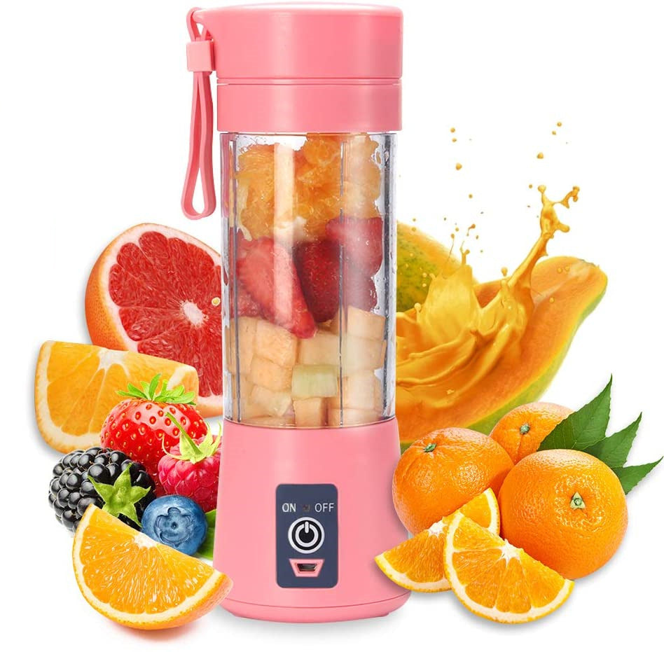 Portable Blender With USB Rechargeable Mini Fruit Juice Mixer