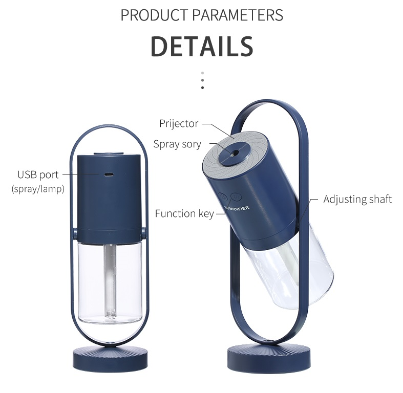 USB Air Humidifier With Projection Night Lights