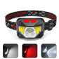 Head-mounted Multi-functional Red Light Warning LED Wave Induction