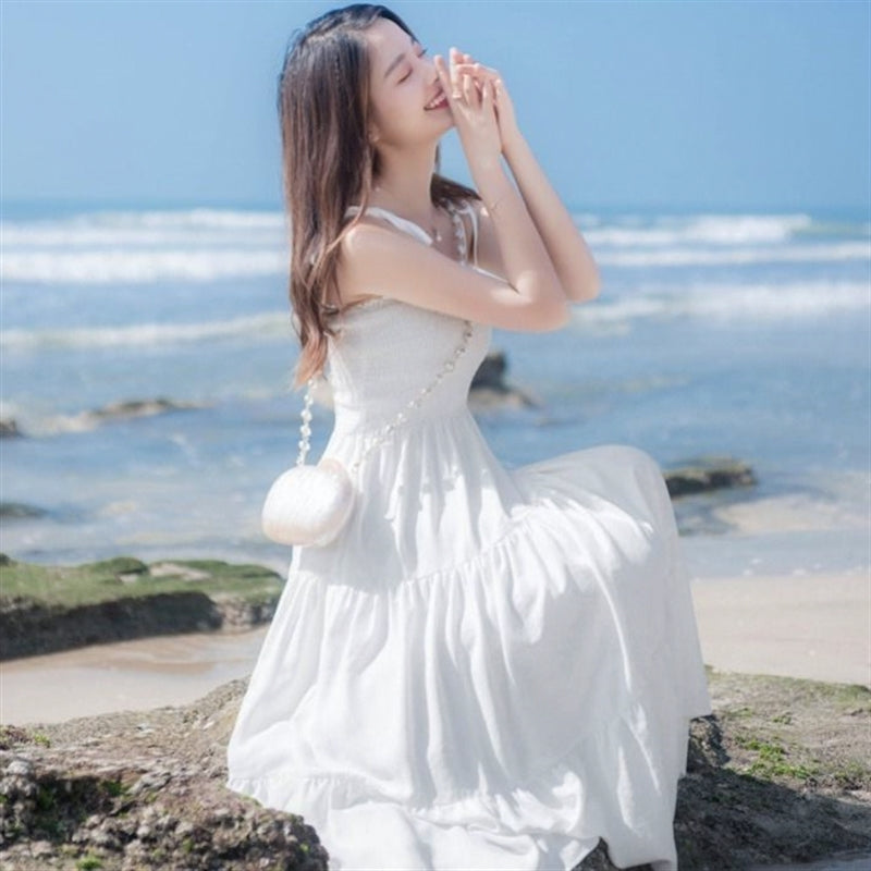 Slim Slim Strap Off Shoulder Dress