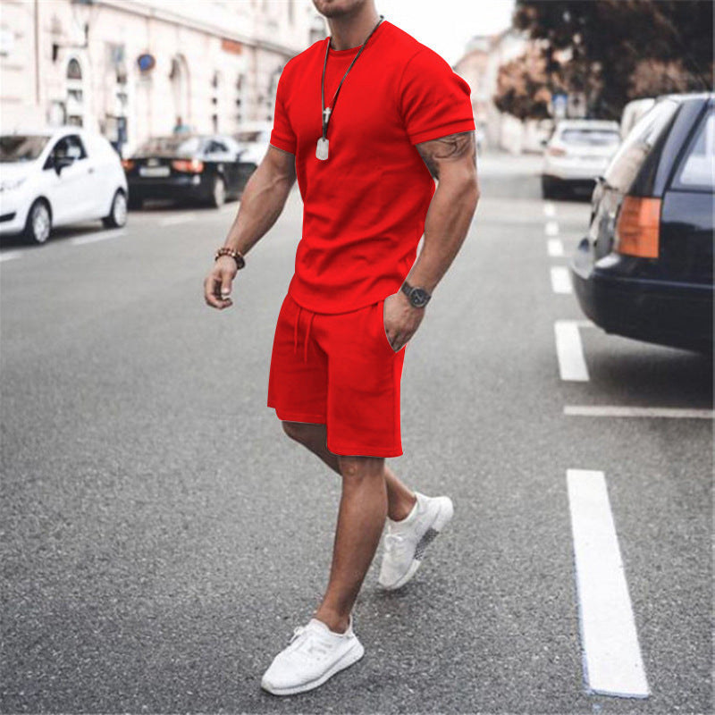 European And American Men's Sweater Casual Sports Suit