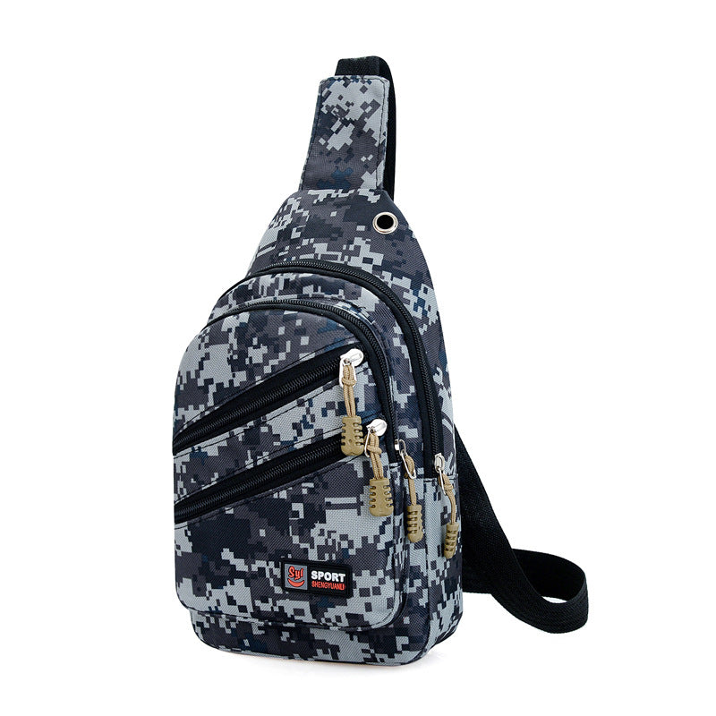 Outdoor Camouflage Chest Bag Men's Outdoor Sports And Casual Crossbody Bag