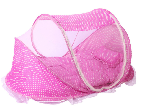 Foldable  Baby Bed Net With Pillow Net 2 Pieces Set