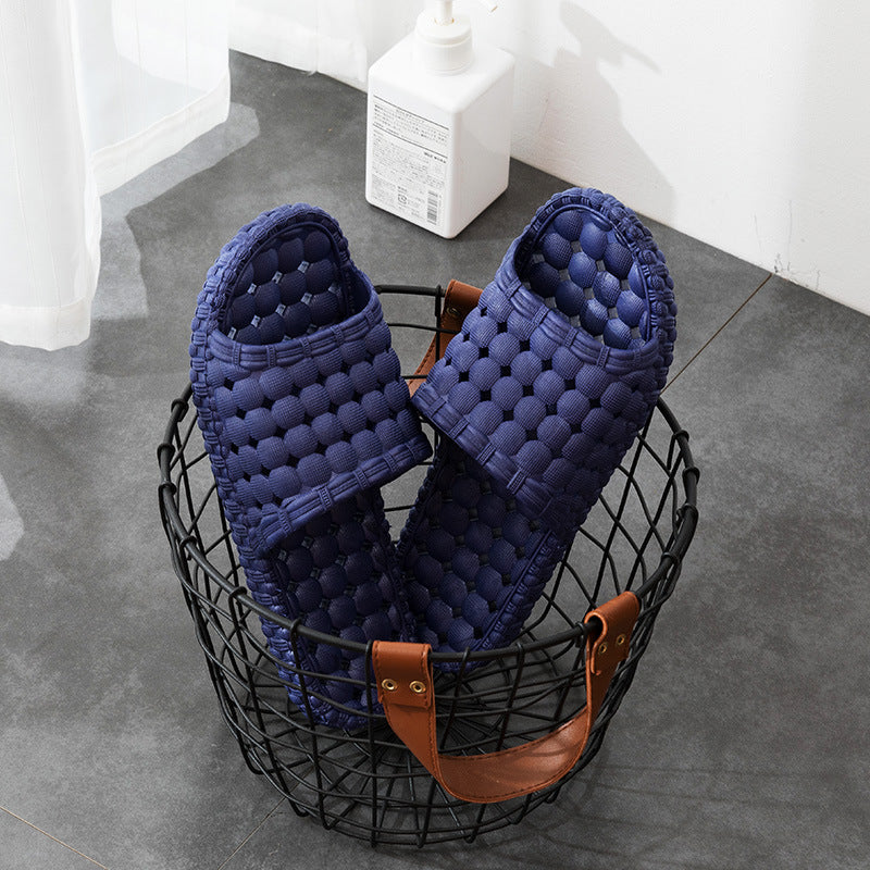 Unisex Home Shoes Hollow Out Bathroom Slippers Men Women