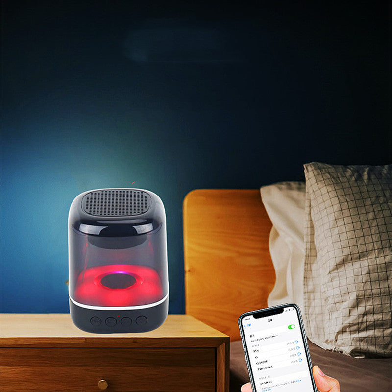 Bluetooth Wireless Portable Luminous Transparent Bedside Lamp Speaker